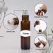 Sungwoo 12 Pack Essential Oil Roller Bottles 10ml - Amber Glass Roller Bottles with Stainless Steel Roller Balls and Caps for Travel Perfume and Lip Gloss - Buy Online on GoSupps.com