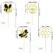 36 Pieces Hummel Cake Decoration - Glitter Honeycomb Cupcake Picks for Baby Shower & Birthday Party Accessories - Honeybee Theme - Buy Online on GoSupps.com