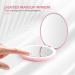 HEYISSU LED Compact Mirror 10X Magnifying Travel Makeup Mirror with Light - Pink 3.5 inch Pocket Purse Handbag Mirror - Buy Online on GoSupps.com