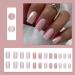Square False Nails Long 24Pcs Glitter Pink Press on Nails Aurora Pink Fake Nails Acrylic Full Cover Nail Tips with Glue Stick on Nails for Women Girls Nails Art Square Arora - Buy Online on GoSupps.com