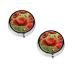 Beautiful Red Poppy Flower Printed Mini Round Pill Box Pill Box 3 Compartment Medicine Pill Case Pill Organizer Travel Pillbox Portable Pill Box for Pocket Home Office Use
