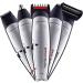 KouRy Multifunction Men's Hair Clipper & Beard Trimmer - 5 in 1 Waterproof Cordless Grooming Kit for Mustache Nose Ear & Facial Hair - Buy Online on GoSupps.com