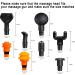 Replaceable Massage Gun Heads for Hypervolt Go - 8 Different Attachments for Deep Tissue Percussion Massage - Salon Quality Pain Relief - Upgrade Your Massage Experience - Buy Online on GoSupps.com