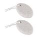 Divono 2 pieces foot care pumice stone nature pumice stone for foot care pedicure sets dead skin remover for cornea and skin hardening removal (white)