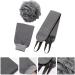 Exfoliating Bath Gloves Set for Men - Body Scrub Shower Scrubber & Loofah Cleaning Cloth - International Shipping Available - Buy Online on GoSupps.com