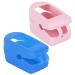 Oximeter Case Storage Protector Travel Blood Oxygen Silicone Home Cover Monitor for 2Pcs Holder Case Symbol Signs (Blue+) Blue+pink