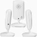 Alecto DVM-64C Swiveling Baby Camera - Additional Camera for DVM-64 Funk Babyphone - Indoor Monitor with Alarm - White - Buy Online on GoSupps.com