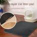 Waterproof Cat Litter Mat Honeycomb Double Layer Trapping Litter Design Foldable EVA Litter Trapping Mat Easy to Clean(55x75cm Grey-UK) 55x75 cm Grey-uk - Buy Online on GoSupps.com