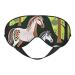 Soft Animals Embroidery Paintings Horses Printed Eye Mask Adjustable Breathable Eye Masks for Sleep Light Blocking & Double-Sided Black