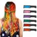Kids Hair Chalk Combs Temporary Festival Accessories for Women Washable Rainbow Hair Color Wax for Little Girls Teen Girl Gifts, 6Pcs
