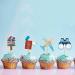 27 Pieces Travel Themed Cupcake Toppers Plane Card Let the Adventures Begin Cake Toppers for Travel Birthday Retirement Career Change Baby Shower Party Supplies - Buy Online on GoSupps.com