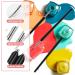 GENSMILE Nail Art Liner Brush Set 6 Pieces in 3 Sizes Black - Buy Online on GoSupps.com