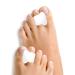 Decproch toe spreader 12 pieces toe separator silicone toe separator spacer toe extensor toe spider for overlapping toes correct toes prevention of friction ladies and men - white