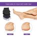 4 Pairs Heel Moisturizing Gel Socks for Dry Cracked Heels - Open Toe Spa Lotion Socks for Men and Women - Buy Online on GoSupps.com