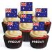48 PRECUT Australian Flag Edible Mini Cupcake Toppers Edible Mini Cupcake Toppers - Premium Thickness SWEETENED Vanilla - Wafer Card disc Cake Decorations - Buy Online on GoSupps.com