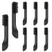 Toothbrush Replacement Heads for Quip Electric Toothbrush SAREAL 8 Pack Replacement Heads Refill and fit Adult Quip Replacement Heads Black 1 Count (Pack of 8)
