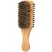 Double-Sided Men's Beard Brush with Solid Wood Handle - Facial Hair and Mustache Grooming Comb - Buy Online on GoSupps.com