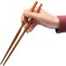 Wood Chopsticks | Kitchen Chopsticks Set | Portable Chinese Tableware Washable Reusable Chinese Style Chopsticks for Gourmet Rice Noodles Hotpot Sushi Wobblo - Buy Online on GoSupps.com