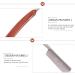 Lurrose Carbon Steel Straight Razor Kit | Professional Men's Straight Edge Barber Razor with Vintage Wood Handle for Precision Shaving - Buy Online on GoSupps.com