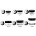 Beauticom 20g/20ml Acrylic Round Clear Jars with Black Lids - Ideal for Lip Balms, Creams, Makeup, Cosmetics - 12 Piece Set - Buy Online on GoSupps.com