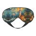 SSIMOO The Seaside Lighthouse Print Ultra-Soft Light-Blocking Eye Mask for Optimal Comfort and Restful Sleep Black