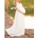 Maternity Photography Dress for Pregnant Women - Elegant Maternity Photo Shoot Prop for Party - Size S White - Buy Online on GoSupps.com