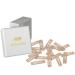 HAARallerliebst hair clips rectangular small (20 pieces | beige | 3.9 cm) including box for storage (box color: white)