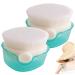 Sunscreen Applicator for Kids Sunscreen Brush with Protective Cap No Absorb Powder Baby Sunscreen Applicator Even Applying Sun Blocker Lotion Cream Green 2 Packs.
