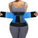 Lordosis support belt lower back support waist trainer posture correction decompression of the lumbar spine cincher welding belt Recreation belt for the lumbar spine women (color: blu xxl blue