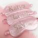 Personalised Sleep Silk Satin Eye Mask Custom Any Name Rest Sleeping Relaxing Mask Gift for Her Mothers Day Birthday Bridesmaid Hen Bridal Christmas Gift Party Favours Present HUNYLONDON (Pink) - Buy Online on GoSupps.com