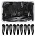 Doryum 50PCS Black Snap Hair Clips 5CM Girls Hair Clips Metal Hair Clips Slides Beauty Hair Accessory Girls Snap Hair Clips Metal BB Barrettes Hairpins Hair Barrettes for Kids Girls Women