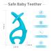 Mombella Elephant Baby Teether for Babies 3-12 Months with Clip | Silicone Teething Toy for 3-6 Month Old | Chew Toy for 6-9 Month Olds | Soothes Sore Gums | Newborn Baby Gift - Blue - Buy Online on GoSupps.com