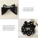 2 Pieces of Bow Hairpins and 2 Pieces of Hair Ties Simple Bow Hairpins Round Hairpins Women's French Hairpins Girls' Hair Accessories (Black Champagne Color) - Buy Online on GoSupps.com