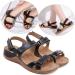Creev Women's Flat Sandals | Breathable Open Toe Walking Shoes | Non-Slip Flip-Flops & Hiking Sandals for Summer & Beach Available in Brown & Pink (EU 44) - Buy Online on GoSupps.com