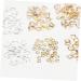 minkissy 6 Boxes DIY Fingernail Patch Manicure Accessories Rhinestones Clay Flower Accessories Bride Appliques Embellishments Nail Decor Gold Decor Rivet Decoration Flash 3d Metal Nail - Buy Online on GoSupps.com