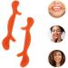 Exerciceur Oral en Silicone Orange pour Affiner la Bouche Resserreur des Muscles Bouche Entra neur de Sourire Portable Appareil Facial Ergonomique pour Massage et Tonification - Buy Online on GoSupps.com