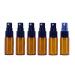 12 pcs amber glass bottles of empty spray bottle round glass bottle with clear atomizer - perfect for essential oil formulas aromatherapy (15ml)