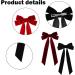 2 Pieces Of Black Hair Bow Princess Hair Clip Girl Ballet Style Black Bow Girl Hair Red Hair Bow Accessories Retro Women's Hair Hair Bows For Women Hair Clip (Black&Wine Red) - Buy Online on GoSupps.com