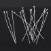 Bingcute 500PCs Silver Plated Ball Head Pins 2-Inch Length 22-Gauge