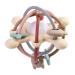 Eoopoon Baby Teether Toy for Babies 3 Months+  Silicone Baby Teething Toys  Rattle Sensory Teether Toy for Sore Gums  Baby Chew Toys for Sucking Needs  BPA Free  Navajo White