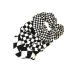 Checkered Plaid Scrunchies Black White Plaid Checkered Hair Scrunchies Checkerboard BW17 (Black White Plaid-3 Pcs)