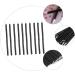 PLAFOPE 100pcs Disposable Eyeliner Makeup Eye Stick Gloss Wand Cosmetic Eye Wands Black Artificial Fiber - Buy Online on GoSupps.com