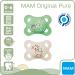 MAM Skin Soft Silicone Pacifier Set for 0-6 Months - 2 Pacifiers with Sterilized Box & NIP Strap - Buy Online on GoSupps.com