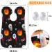 Beard Bib Apron for Men - Waterproof Hair Catcher for Easy Shaving & Grooming | Halloween Pumpkin Skulls Design - Buy Online on GoSupps.com