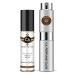 CA Perfume Duo Impression of Choco Musk For Women & Men Sprayer + Body Oil Roll-On Bottles 0.27 Fl Oz+0.33 Fl Oz