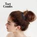 Set of 4 Tort Plain Hair Combs Slides 7cm - Strong Hold Hair Clips for Girls & Women - Buy Online on GoSupps.com