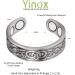YINOX Adjustable Magnetic Copper Ring Jewelry Set - Antique Silver Bracelet for Arthritis Relief | Fashion for Women & Men - Buy Online on GoSupps.com