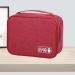 Digital Gadgets Storage Bag Separate Storage Adjustable Portable Data Cable Storage Bag for Home (Black) (Wine Red) - Buy Online on GoSupps.com