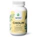 Choline 600mg 60 capsules for normal fat metabolism VITA1 Choline capsules for vegans and vegetarians