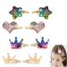 Hair clips girl 8 pieces of caricature hair clips children hairpins hair clips glitter designed in different styles suitable for lady child girl